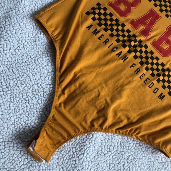 NOT FOR SALE RIGHT NOW!
Yellow/Mustard Charlotte Russe Bodysuit. Size L - Picture 6 of 8